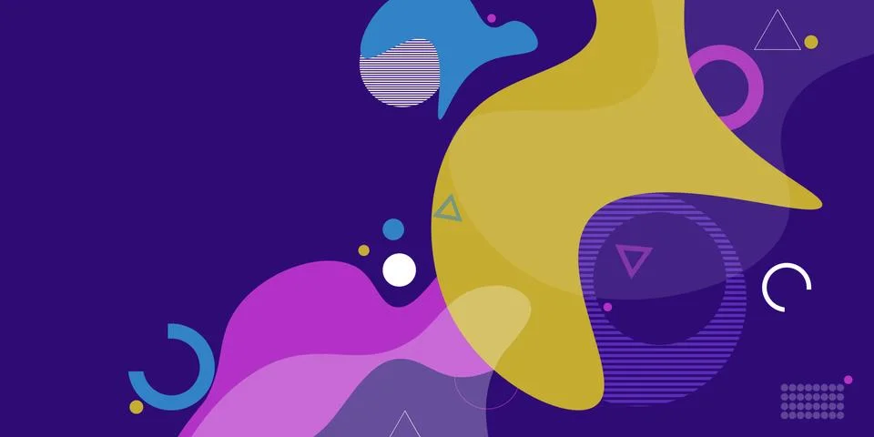 Abstract modern background elements dynamic fluid shapes Illustrazione stock