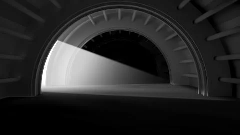 Abstract Modern Background, empty futuristic interior Stock Illustration