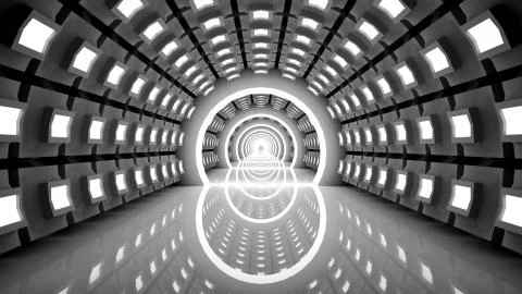 Abstract Modern Background, empty futuristic interior Stock Illustration