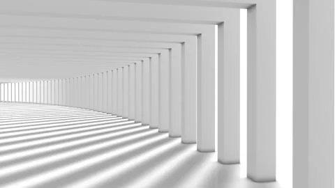 Abstract Modern Background, empty futuristic interior, Columns Hall Stock Illustration