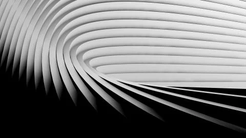 Abstract Modern Background, empty futuristic interior with columns or balks Stock Illustration
