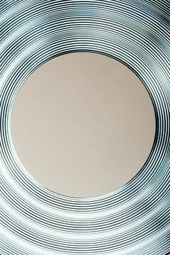 An abstract modern background featuring concentric textured metallic rings .. Stock Photos