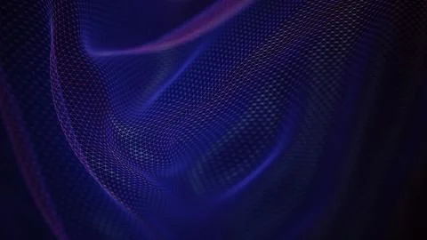 Abstract modern background with a flowing grid イラスト素材