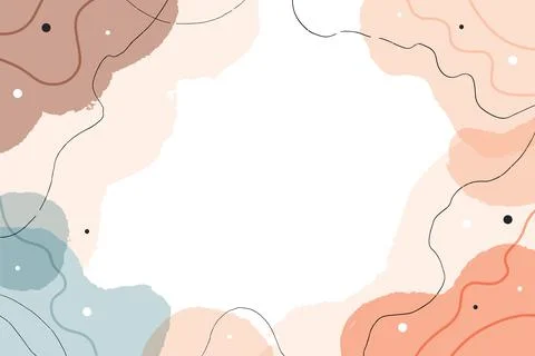 Abstract modern background with fluid organic shapes, pastel colors Illustration
