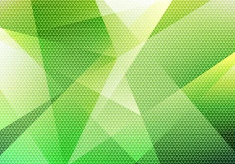 Abstract modern background green low polygon with triangle pattern texture. 스톡 일러스트