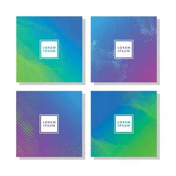 Abstract Modern Background With Halftone Effect Stock Illustration