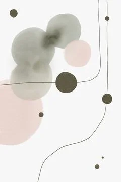 Abstract modern background. Hand drawn contemporary trendy illustrations Stock Illustration