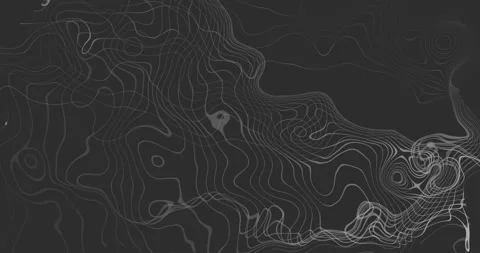 Abstract Modern Background Loop. curved wavy lines tech futuristic motion backgr Stock Footage 237645994