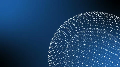 Abstract modern background loop two orbs rotating in separate directions blue Stock Footage 61528763