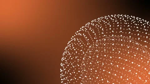 Abstract modern background loop two orbs rotating orange Stock Footage 61544509
