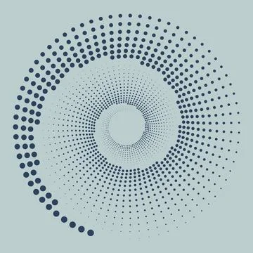 Abstract modern background. Optical art pattern. Design spiral dots backdrop イラスト素材