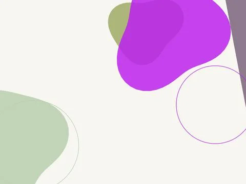 Abstract Modern Background with Organic Fluid Shapes and Pastel Colors for .. Stock Illustration