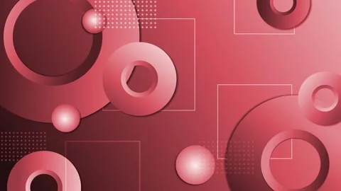Abstract modern background with overlapping gradient rings spheres and dott.. 스톡 동영상 333918530