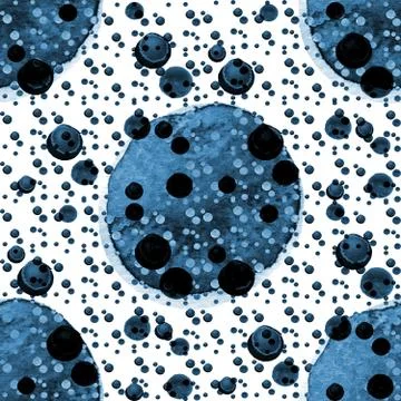 Abstract modern background with spots, blots, circles of various sizes in shades Stock Illustration