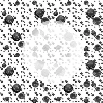 Abstract modern background with spots, blots, circles of various sizes in shades Stock Illustration