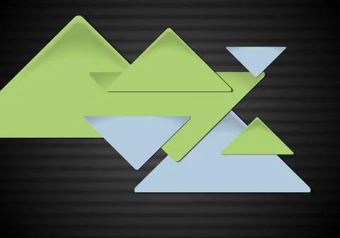 Abstract modern background. Triangles on the dark backdrop. Vector illustr... 스톡 사진