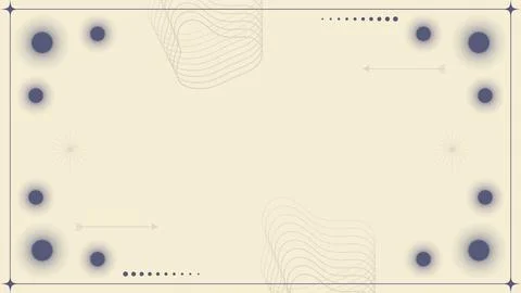 Abstract modern background waves line dots rectangle frame. Stock Illustration