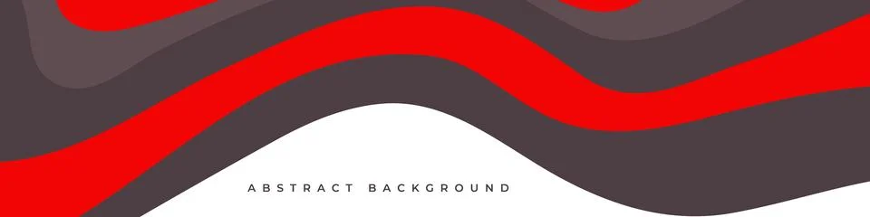 Abstract modern background with white, red and brown curves and wave shapes. 库存插图
