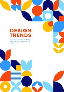 Abstract modern banner with geometric pattern Stock Illustration