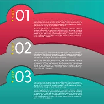 Abstract modern banner vector with numbered Stock-Illustration