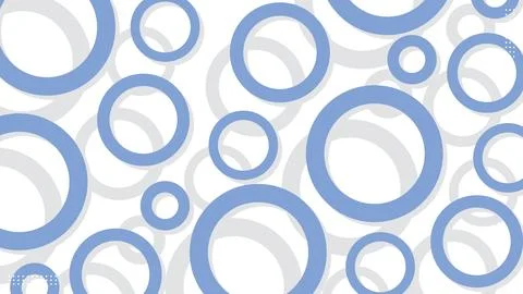 Abstract modern blue circles gray shadow banner background. Stock Illustration