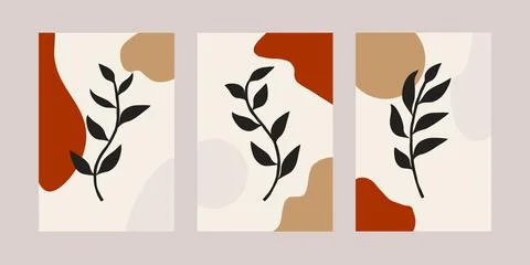 Abstract Modern Boho Aesthetic Illustrazione stock