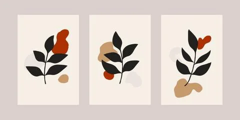 Abstract Modern Boho Aesthetic Illustrazione stock