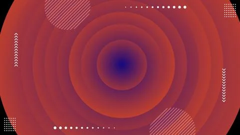 Abstract Modern Circles Pattern Gradient Banner Background Dynamic Geometri.. Stock Illustration