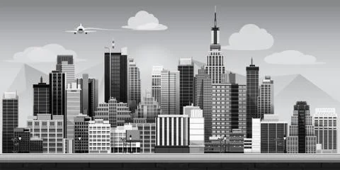 Abstract modern city Stock Illustration