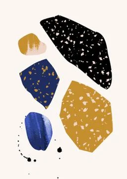 Abstract Modern Collage Design Stock Illustration