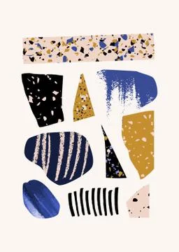 Abstract Modern Collage Design Stock-Illustration