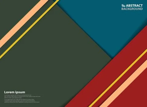 Abstract modern colorful pattern template with shadow background. Stockillustratie