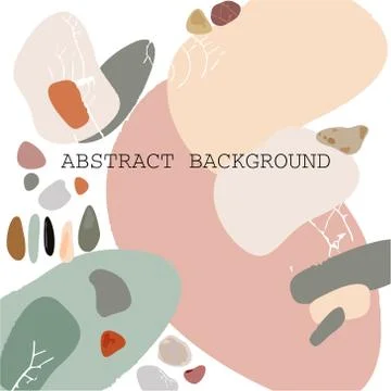 Abstract modern composition. Current natural color. Terrazzo flooring vector Illustrazione stock