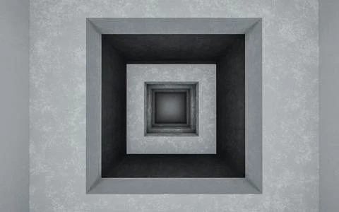 Abstract modern concrete surface geometric shapes architecture 3d render 스톡 일러스트