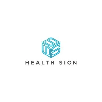Abstract Modern creative letter S logotype Abstract hexagon logo Stock Illustration