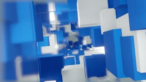Abstract Modern cube geometric background Stock-Footage 262895258