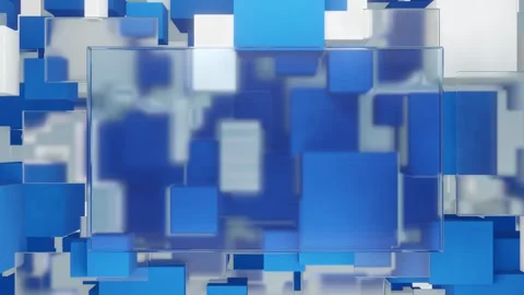 Abstract Modern cube geometric background Stock Footage 262895291