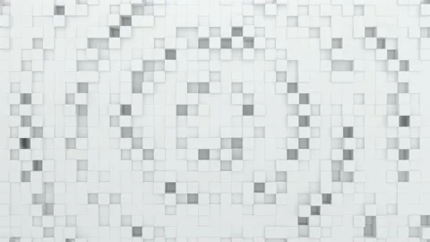 Abstract modern cubes squares white squares pattern background squares cubes Stock Footage 155790294