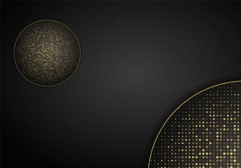 Abstract modern dark background with overlap layers. Realistic texture with g Stock Illustration