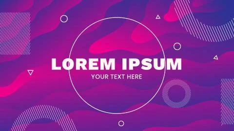 Abstract modern design 3d flow shape. Liquid wave backgrounds for Poster, Presen Stock Illustration
