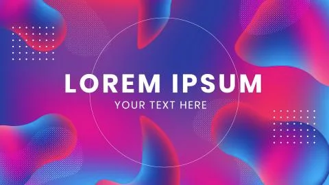 Abstract modern design 3d flow shape. Liquid wave backgrounds for Poster, Presen Stock Illustration