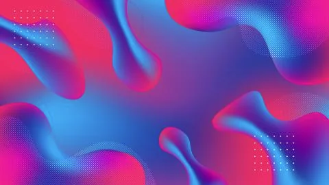 Abstract modern design 3d flow shape. Liquid wave backgrounds for Poster, Presen Stock Illustration