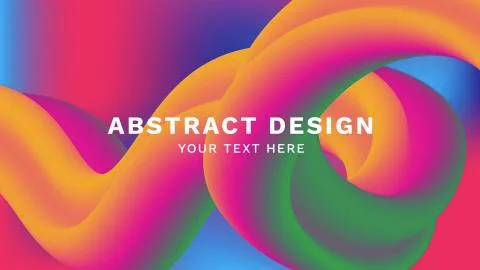 Abstract modern design 3d flow shape. Liquid wave backgrounds for Poster, Presen Stock Illustration