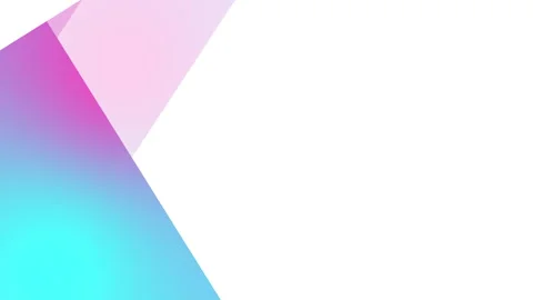 Abstract modern design with bright pink, lavender, and blue geometric shapes. Stock Footage 344768425