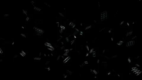 Abstract modern design with floating numbers and geometric shapes for digital 스톡 일러스트