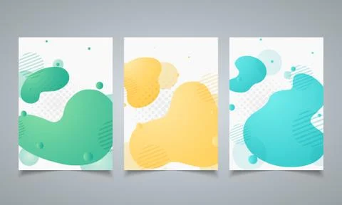 Abstract modern design geometric shape of elements brochure template. Stock Illustration