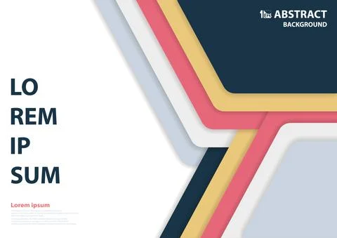 Abstract modern design of hexagonal pattern artwork. Illustrazione stock