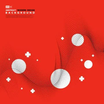 Abstract modern design pattern line decoration dot design. Stock Illustration