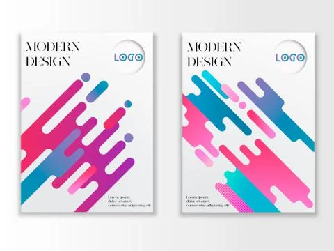 Abstract Modern Design Poster Template Stock Illustration