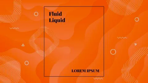 Abstract modern design shape. Liquid backgrounds for Poster, Presentation and We Stock Illustration